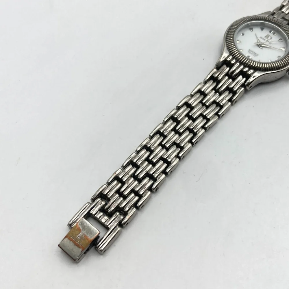 Aren Dino Women's Watch 25mm Silver Tone Swiss Date New Battery SMALL 5.75